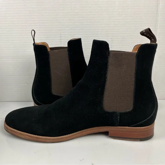 New Republic Black Suede Chelsea Boots Mens Size 12 - Picture 4 of 9
